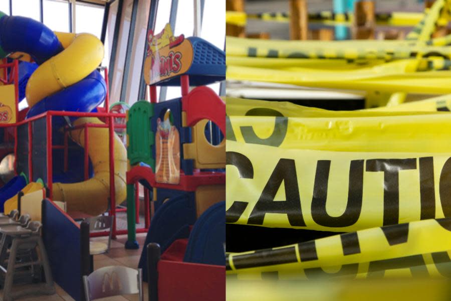 Cae estructura en McDonalds de México; 7 niños heridos y 2 graves