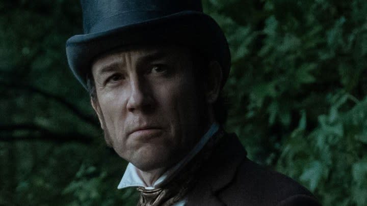 Tobias Menzies as Edwin Stanton in Manhunt.