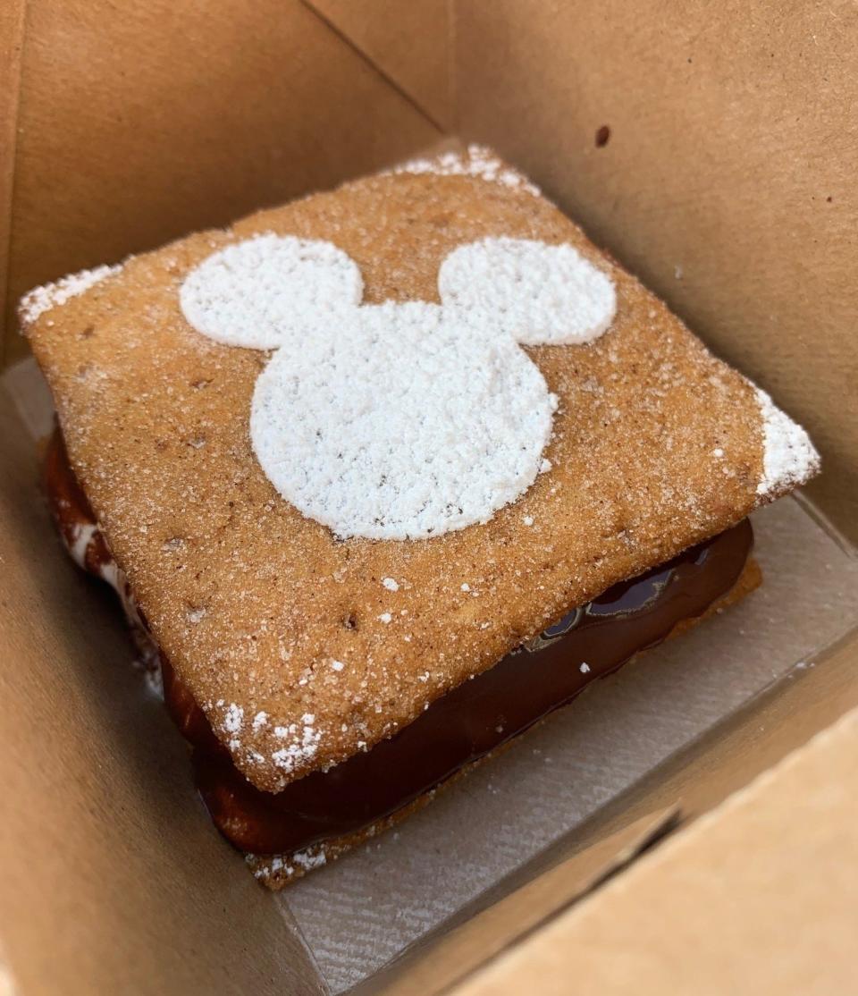 Chocolatiers handcraft each s'more at The Ganachery in Disney Springs.