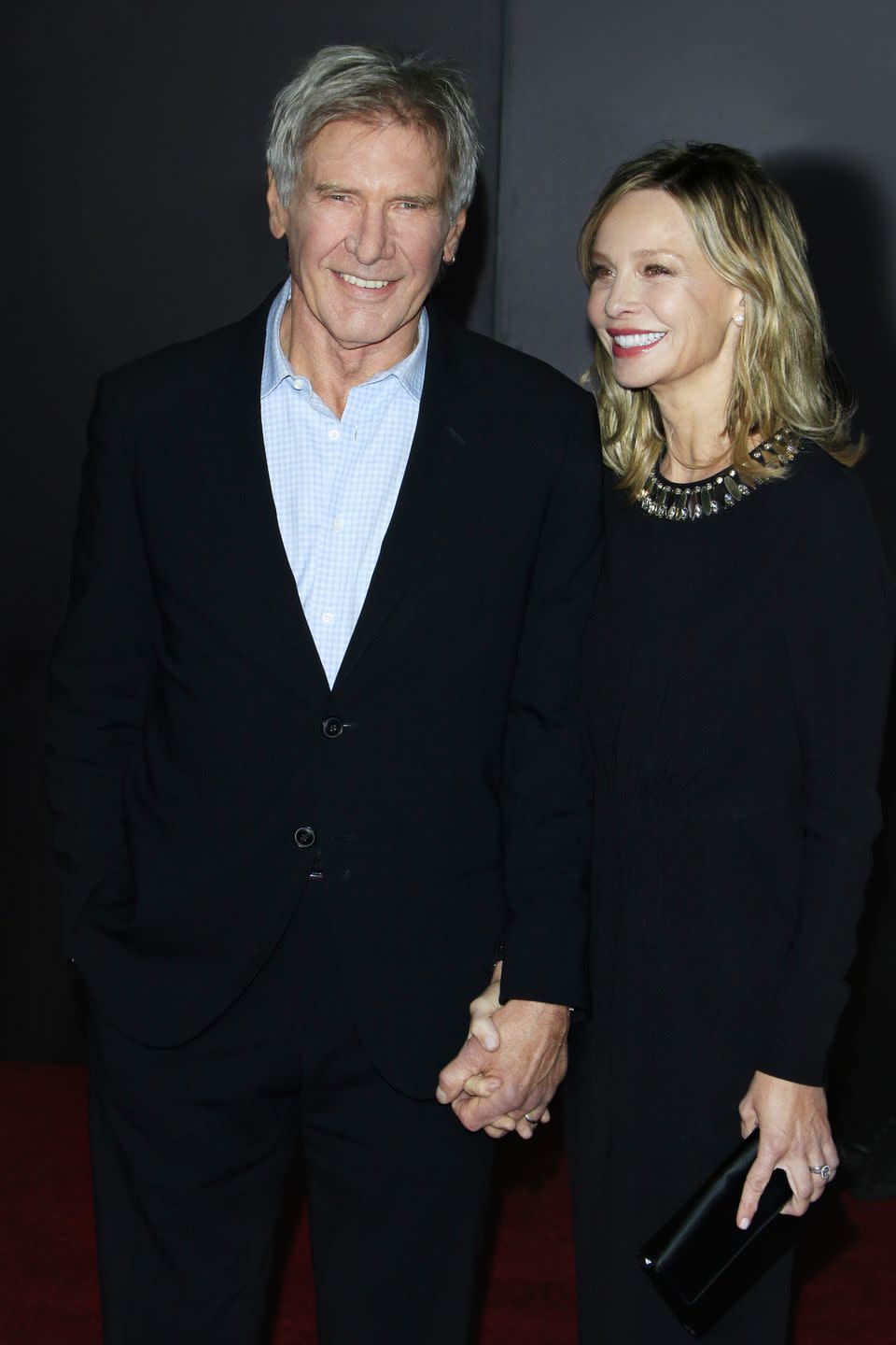 harrison ford and calista flockhart 'star wars the force awakens' premiere in los angeles