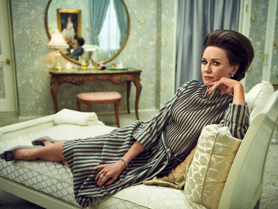 Naomi Watts as Babe Paley in "Feud: Capote Vs. The Swans"