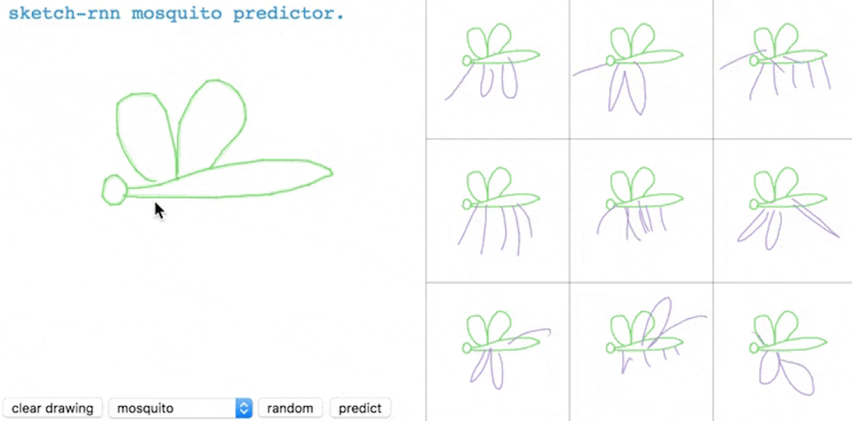 Sketch RNN - Mosquito