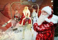 <p>The Christmas window display is unveiled at Selfridges department store, London. (PA Images)</p>