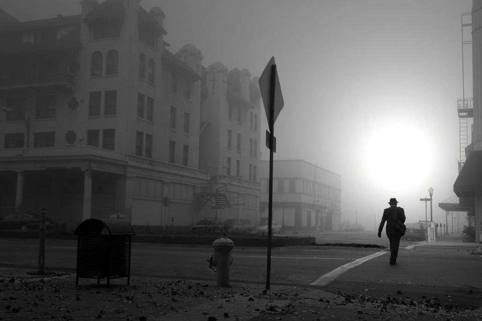 Downtown Stockton taken in 2003. From the &quot;Fog in Stockton Collection.&quot; Photo by Arturo Vera.