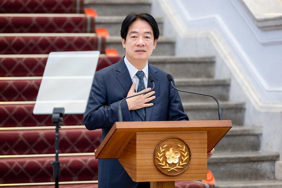 賴清德表示，中國所頒佈的「懲治台獨」新規，恐讓台灣9成民眾受到波及。圖為資料照。（總統府提供）