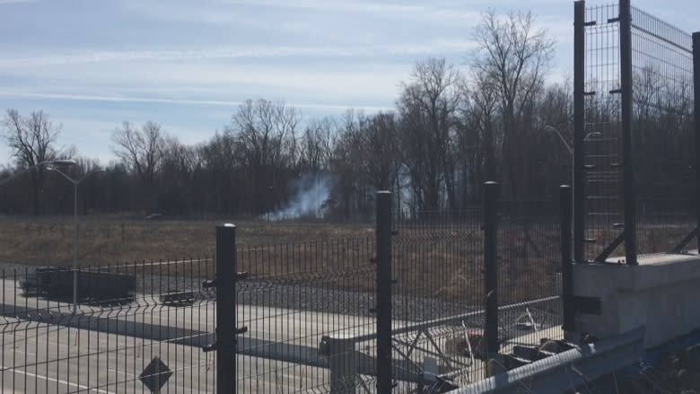 ERCA burning Spring Garden Natural Area to maintain prairie ecosystem