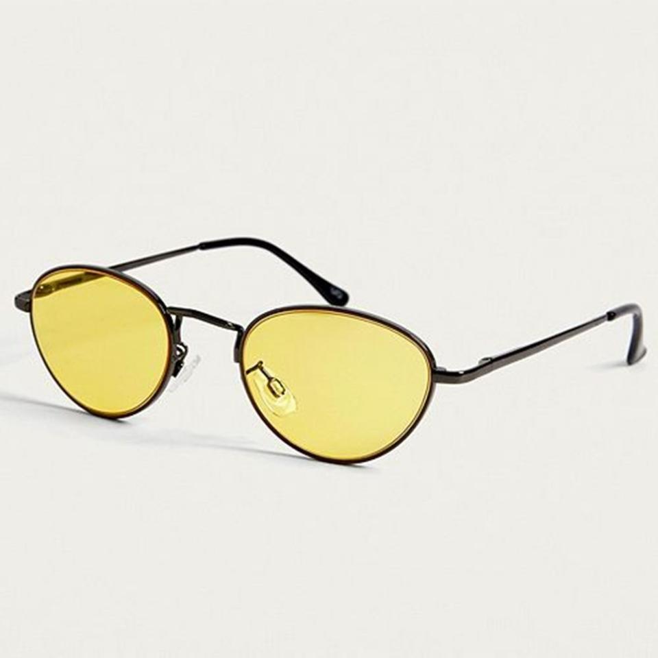 <p>Small oval sunglasses, £14, Urban Outfitters</p><p><a rel="nofollow noopener" href="https://www.urbanoutfitters.com/en-gb/shop/small-oval-sunglasses?category=womens-sunglasses&color=072&quantity=1&size=ONE%20SIZE&type=REGULAR" target="_blank" data-ylk="slk:BUY NOW;elm:context_link;itc:0;sec:content-canvas" class="link ">BUY NOW</a></p>