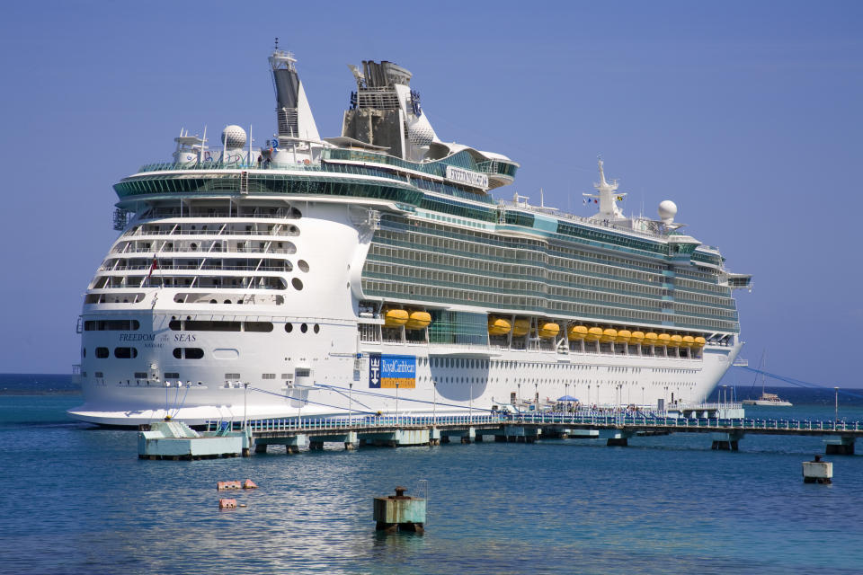 A stock image of Royal Caribbean's Freedom of the Seas cruise ship.