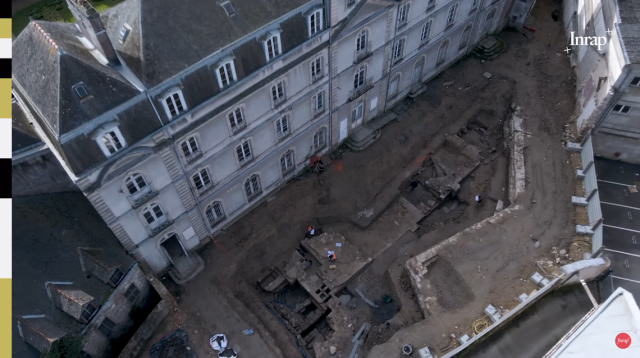 Elaborate 600-year-old castle — complete with moat — unearthed in France.  Take a look