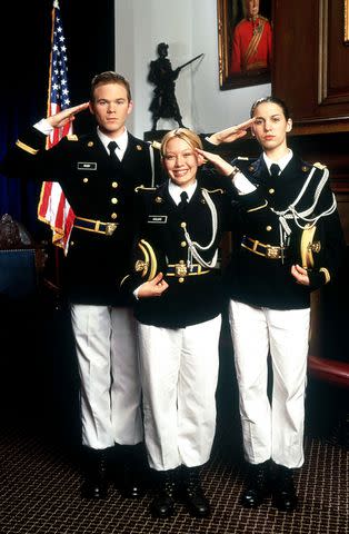 <p>Everett</p> Shawn Ashmore, Hilary Duff and Christy Carlson Romano in Cadet Kelly in 2002
