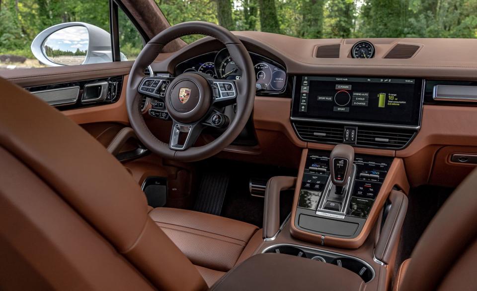 <p>Unlike the Porsche Panamera Turbo S E-Hybrid, which employs the same powertrain, the Cayenne variant features a conventional eight-speed automatic transmission instead of the Panamera's PDK dual-clutch automatic. All-wheel drive is standard on both models.</p>