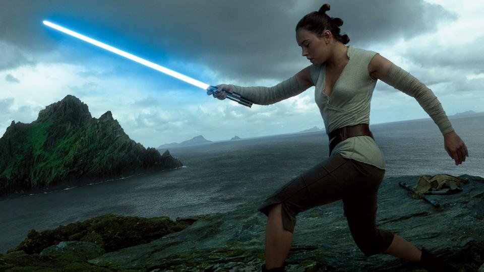 Daisy Ridley says lightsabers were designed to be lighter in The Rise of Skywalker (Credit: Disney)