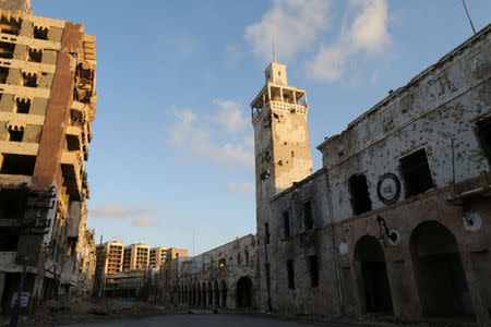 Historic buildings, that were damaged during a three-year conflict, are seen in Benghazi, Libya February 28, 2018. REUTERS/Esam Omran Al-Fetori