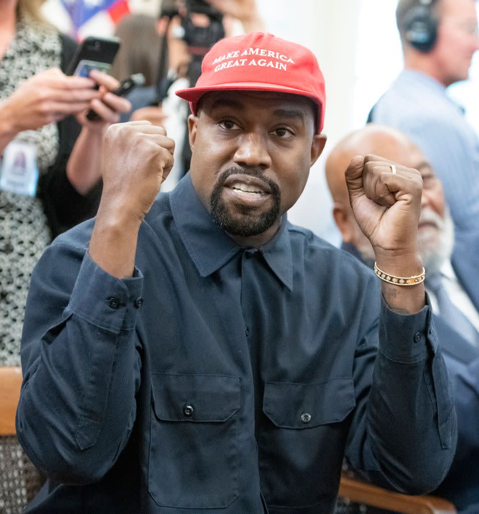Kanye West at the White House in 2018
