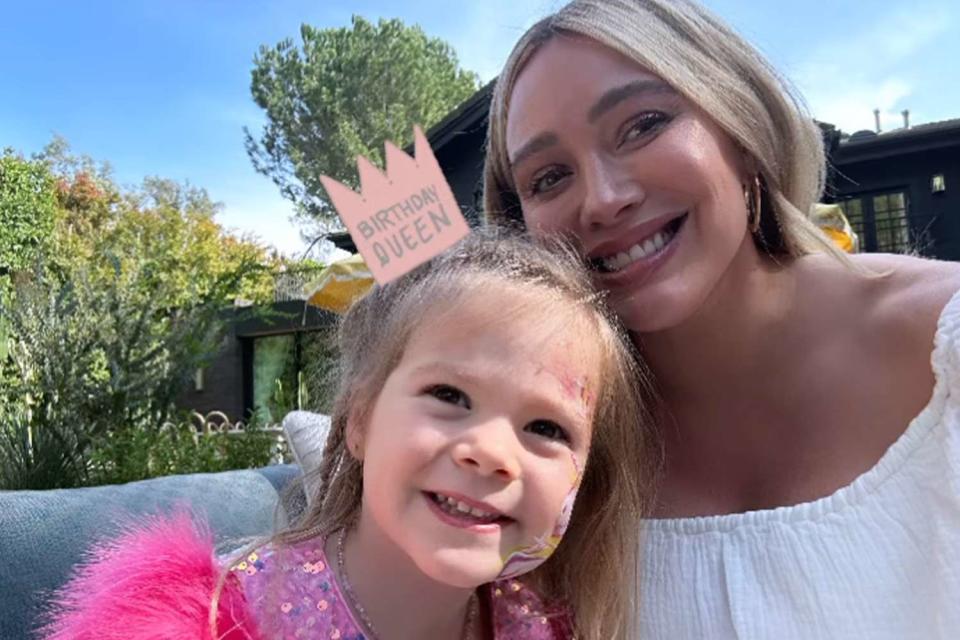 <p>Hilary Duff/Instagram</p> Hilary Duff and her daughter Mae