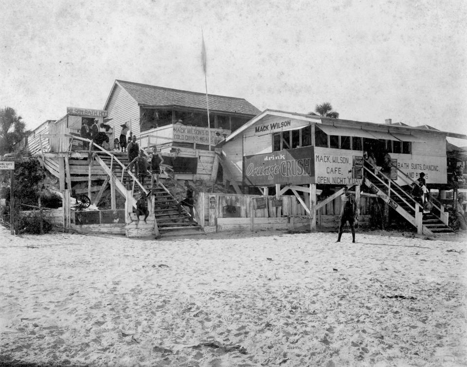 In 1927 Mack Wilson's pavilion was a central feature in Manhattan Beach, a segregated resort for Black beachgoers where Hanna Park is now.