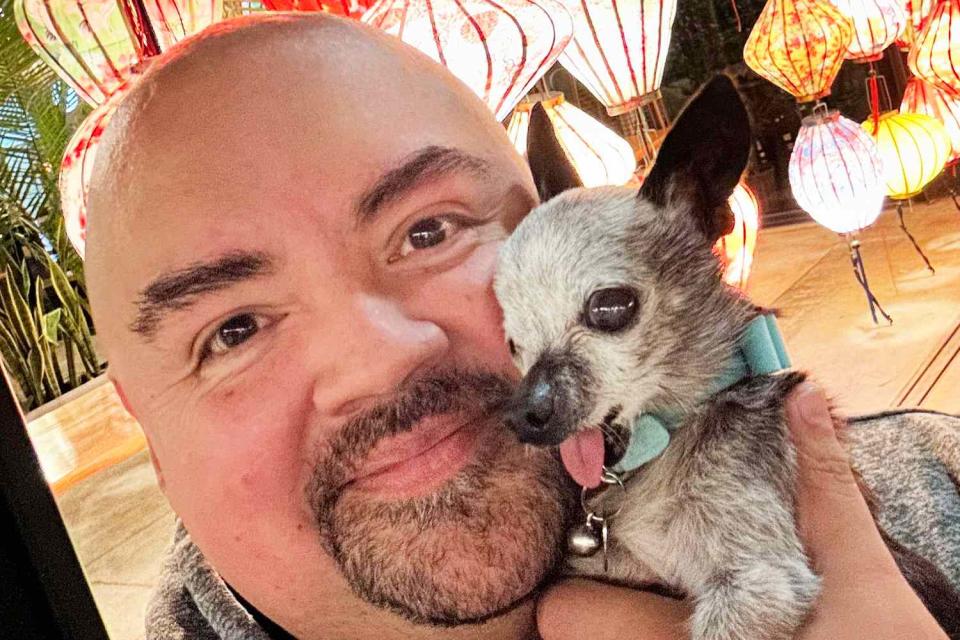 <p>Gabriel Iglesias/Instagram</p> Gabriel Iglesias with his dog Risa