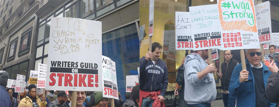 WGA Strike Signage