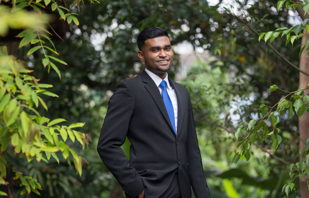 Samuel shot to fame when tweets on how 100 Orang Asli students travelled 200km to attend his wedding in 2017 made the news. — Picture via the Varkey Foundation