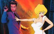 Der Frauenschwarm verdreht nicht nur realen Frauen den Kopf. In "Cool World" wird Brad Pitt als Detective Frank Harris in eine Comic-Parallelwelt namens "Cool World" transportiert. Dabei setzt er alles daran, die Vermischung der realen mit der Comic-Welt aufzuhalten, die Holli Would (Kim Basinger) per Geschlechtsverkehr mit einem Menschen in Gang gesetzt hat. (Bild: Paramount Pictures / Universal)