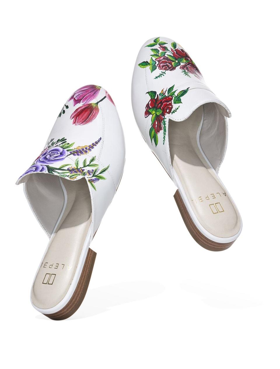 Alepel Hand Painted Mules