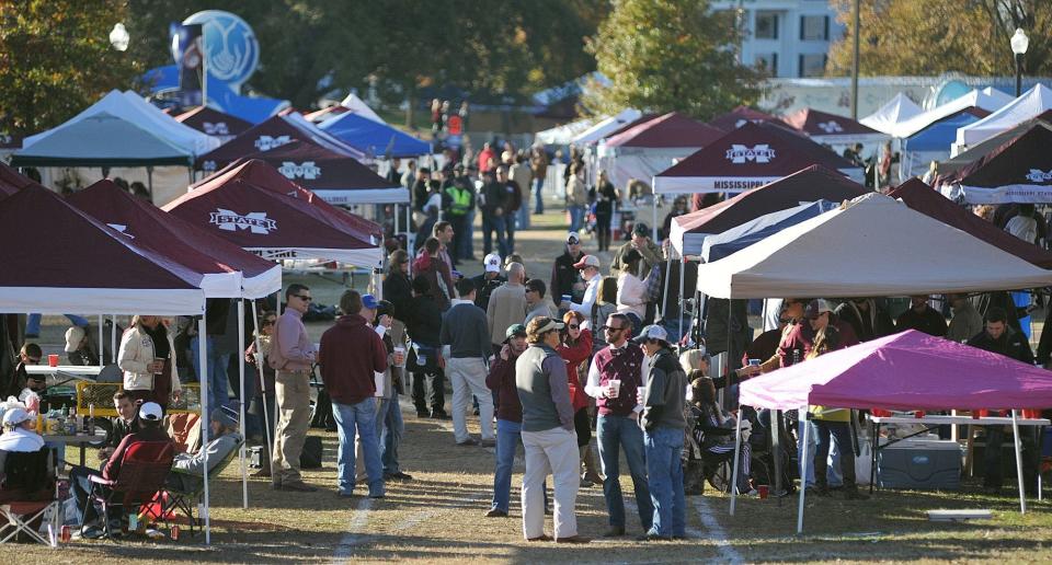 It's tradition for Mississippi State fans to tailgate outside Davis Wade Stadium in Starkville.
Tcl 6cwneqonjszf23wn8r7 Original