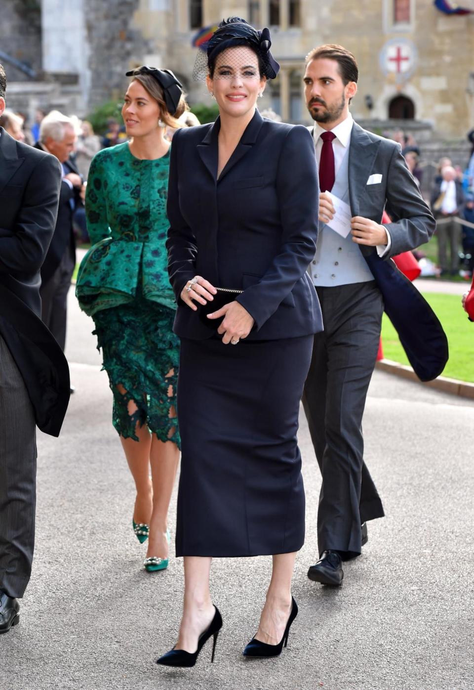 Liv Tyler arrives with husband Dave Gardiner (PA Wire/PA Images)