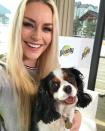 <p>lindseyvonn: Just two happy chicks enjoying our last days in Korea with great people. #olympics #allsmiles<br> (Photo via Instagram/lindseyvonn) </p>