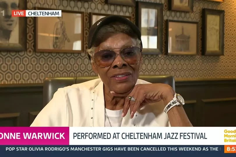 Dionne Warwick said she was happy to talk about her age -Credit:ITV