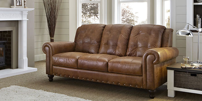 <b>Cavalier, 3-seater leather sofa</b><br><br>Leather sofas stand the test of time. Buy a good quality one and it may even get better with age. Laid back and comfy-looking, this Cavalier three-seater from DFS is currently half price in the sale (offer ends 26th November).<br><b><br> £699, <a href="http://www.dfs.co.uk/sofas/leather-sofas/cavalier/3-seater-sofa/" rel="nofollow noopener" target="_blank" data-ylk="slk:DFS;elm:context_link;itc:0;sec:content-canvas" class="link ">DFS</a><br></b>