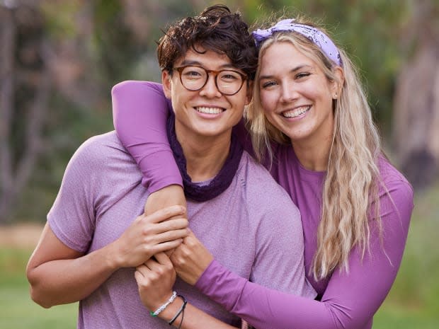 <p>Derek Xiao (L) and Claire Rehfuss (R), reality romance from Los Angeles, California.</p><p>Derek, 24, is a product manager. Claire, 25, is an A.I. engineer. The pair first appeared on our screens last summer, albeit competing against each other on <em><a href="https://parade.com/1111771/mikebloom/big-brother-23/" rel="nofollow noopener" target="_blank" data-ylk="slk:Big Brother;elm:context_link;itc:0;sec:content-canvas" class="link ">Big Brother</a> 23</em>. Despite both losing the game, they found love in the jury house, and have been going strong now for nearly a year. This is Derek's third CBS reality show, having also just appeared on <em>The Challenge: USA</em>, and he hopes their chances of winning will finally not go down the latrine.</p><p>Sonja Flemming/CBS</p>