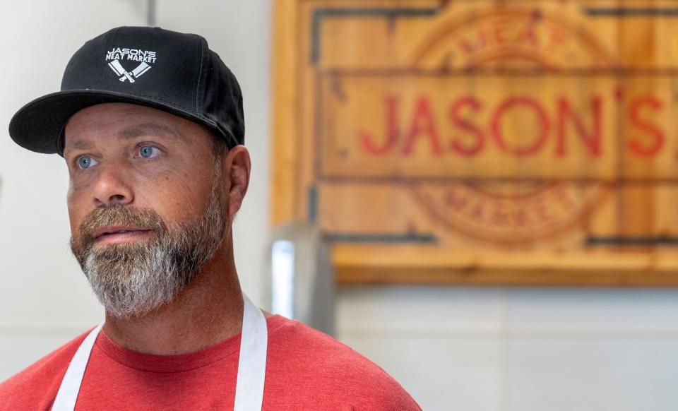 Jason Logan, owner of Jason’s Meat Market in Winchester, has five children in the Randolph Central School Corp. He supports the district's plan to train teachers and staff who volunteer to be on 'armed response teams' that can quickly respond in case of a violent intruder in schools.