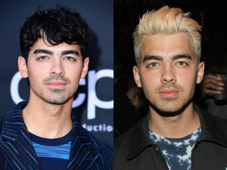 joe jonas bleached blonde