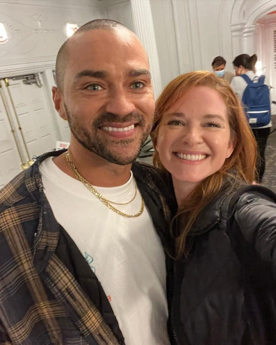 Sarah and Jesse backstage