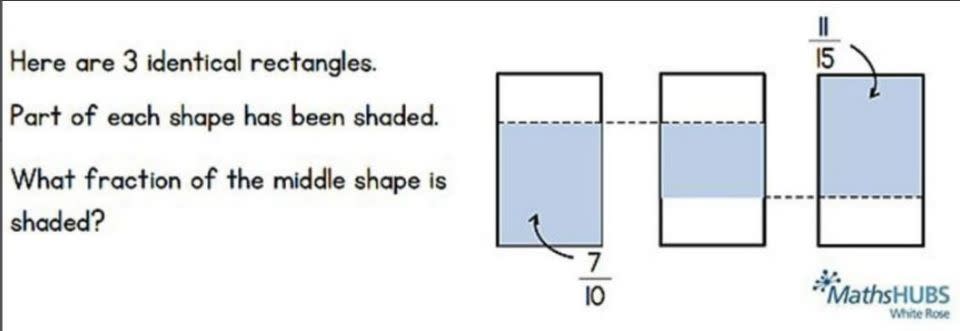 Could you solve these maths questions? Photo: Maths Hub - White Rose