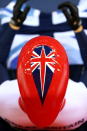 LONDON, ENGLAND - AUGUST 07: Sir Chris Hoy of Great Britain prepares ahead of the Men's Keirin Track Cycling First Round on Day 11 of the London 2012 Olympic Games at Velodrome on August 7, 2012 in London, England. (Photo by Bryn Lennon/Getty Images)