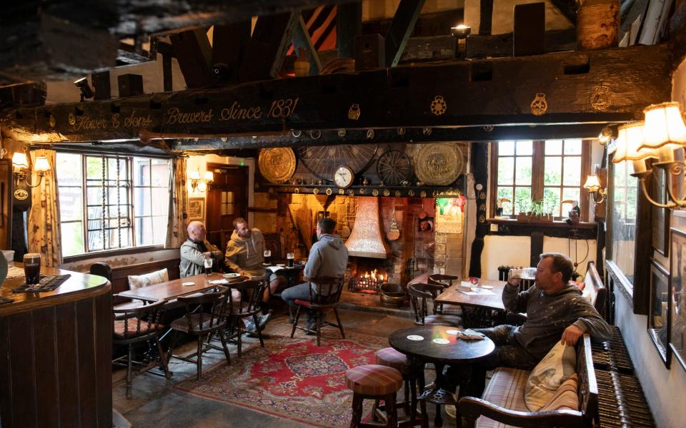 The cosy Old Bull was once visited by William Shakespeare