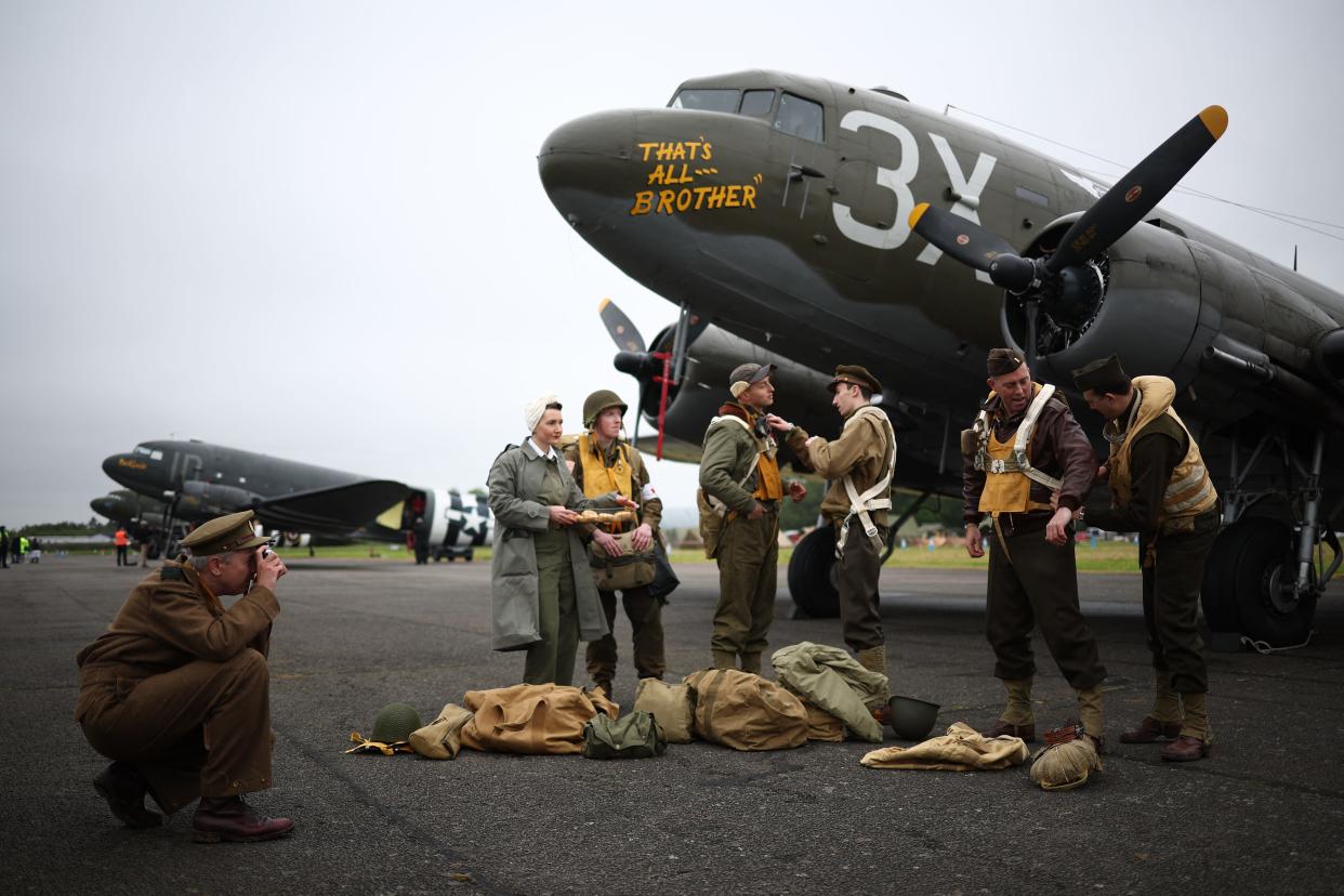 A C-47 aircraft dubbed "That's All, Brother," was the lead aircraft in a fleet of more than 800 that was a key part of the Allied initiative in the war against Nazi Germany. The plane rolled off the assembly line at the Douglas Aircraft Factory in Midwest City on March 7, 1944, a little less than three months before D-Day. After the war it was refurbished for a military aviation museum in Virginia.