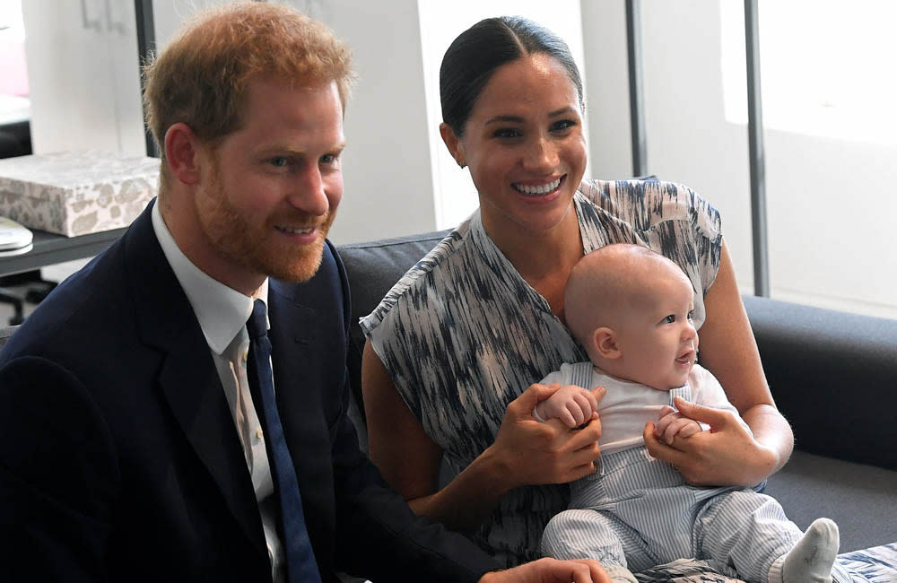 The Sussexes met with Desmond Tutu in 2019 credit:Bang Showbiz