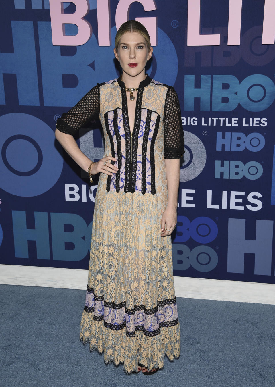 FILE - Lily Rabe attends the premiere of HBO's "Big Little Lies" season two on May 29, 2019, in New York. Rabe turns 39 on June 29. (Photo by Evan Agostini/Invision/AP, File)