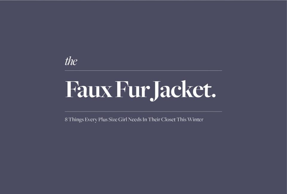 The Faux Fur Jacket