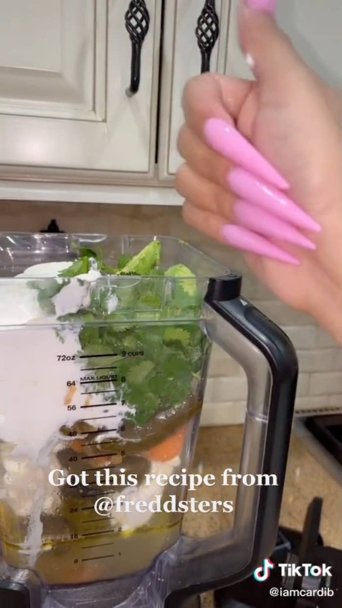 cardi b's packed blender