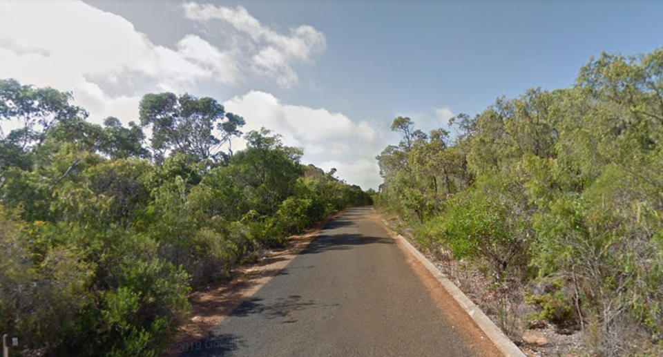 James disappeared from Karli Rise in Yallingup. Source: GoogleMaps