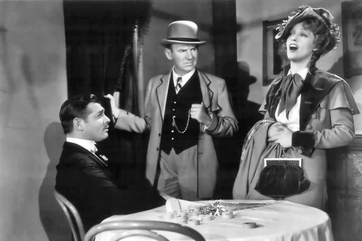 Clark Gable, Ted Healy, and Jeanette MacDonald in San Francisco (1936).