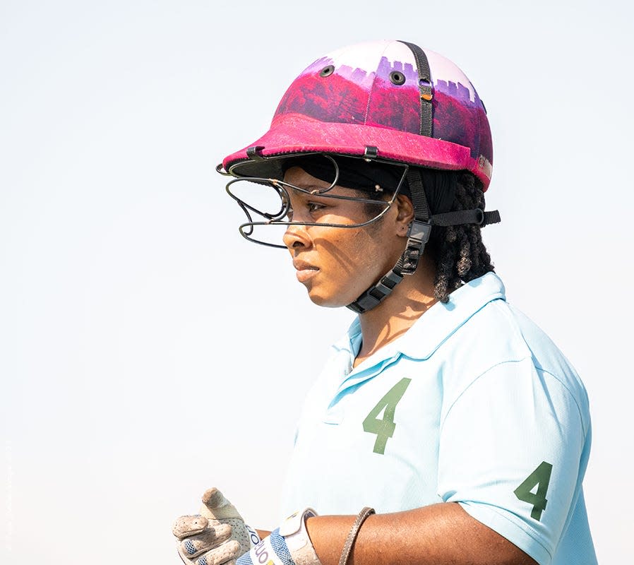 Shariah Harris will be the first Black woman to play in the U.S. Open Women's Polo Championship that starts Sunday at Port Mayaca Polo Club.