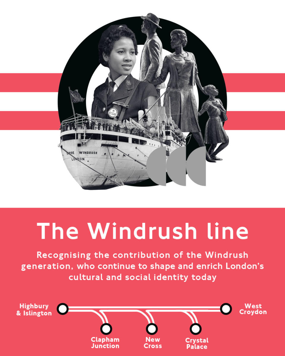 Windrush line. (TFL)