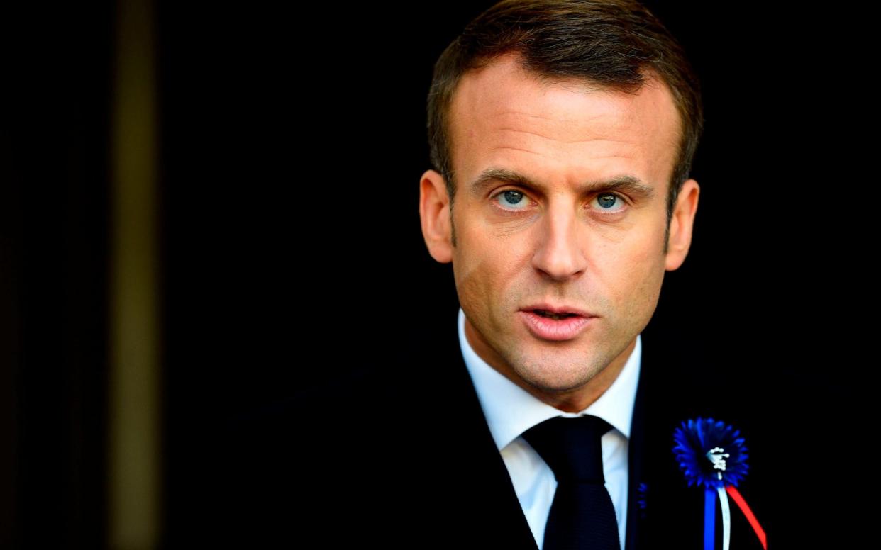 French President Emmanuel Macron was the target of a suspected plot  - AFP