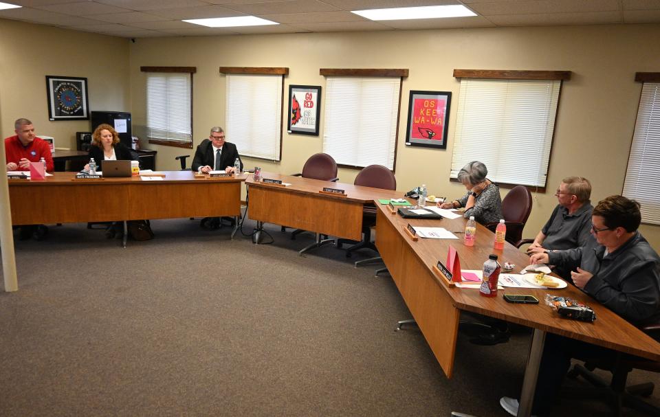 Six Coldwater school board members Monday night selected four candidates for March interviews to become the new superintendent.