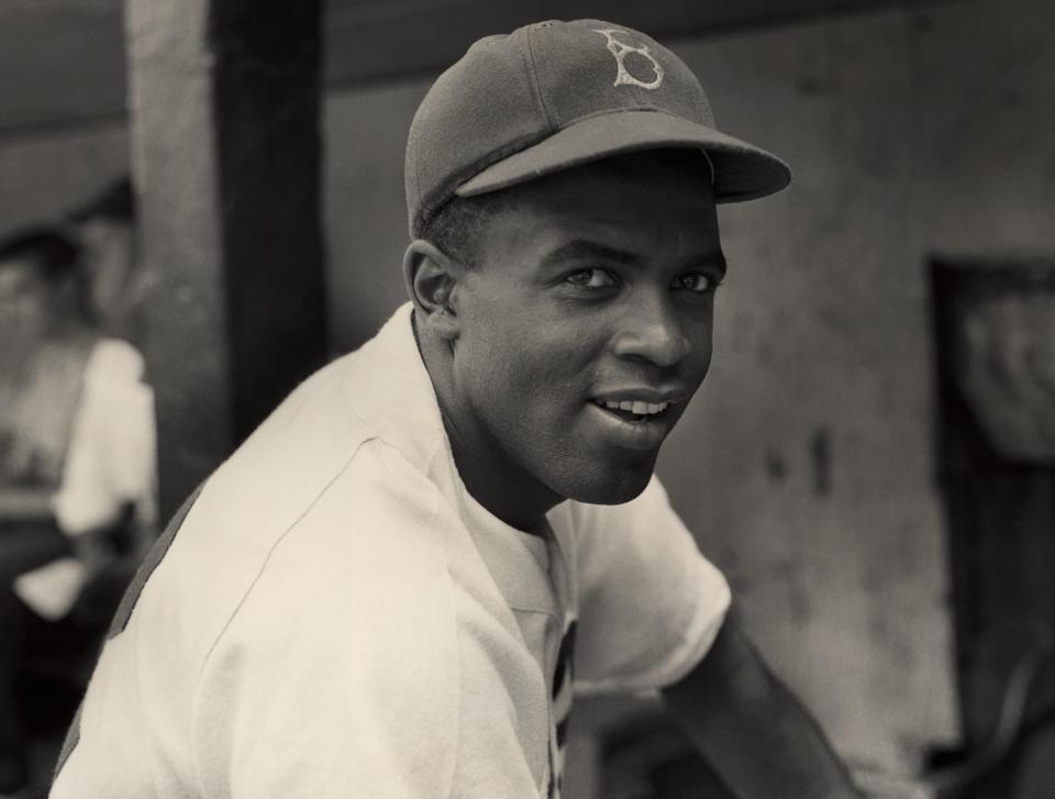 Legendary baseball player Jackie Robinson