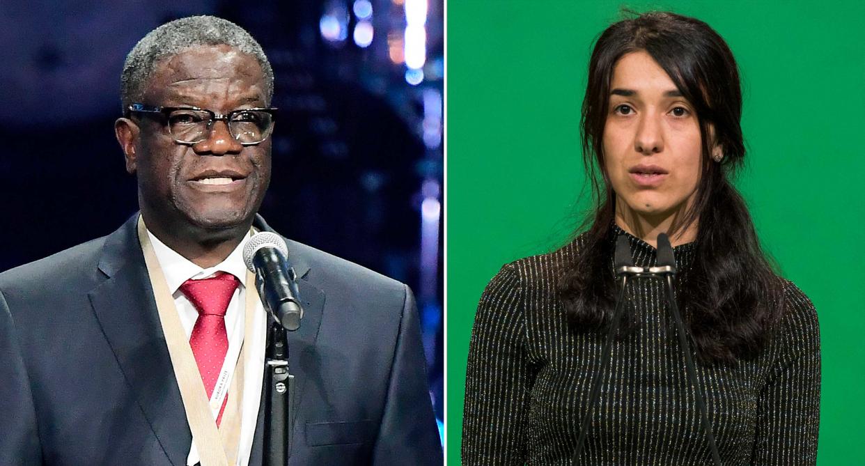 Denis Mukwege and Nadia Murad (Getty)